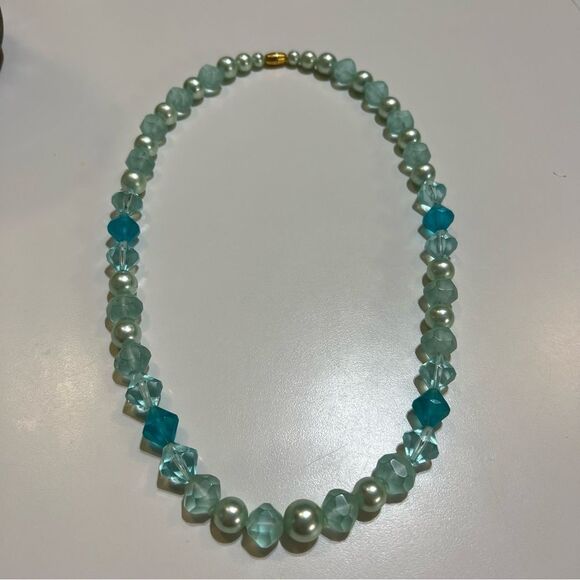Jewelry - Vintage Avon Aqua Blue Icy Pastel Necklace